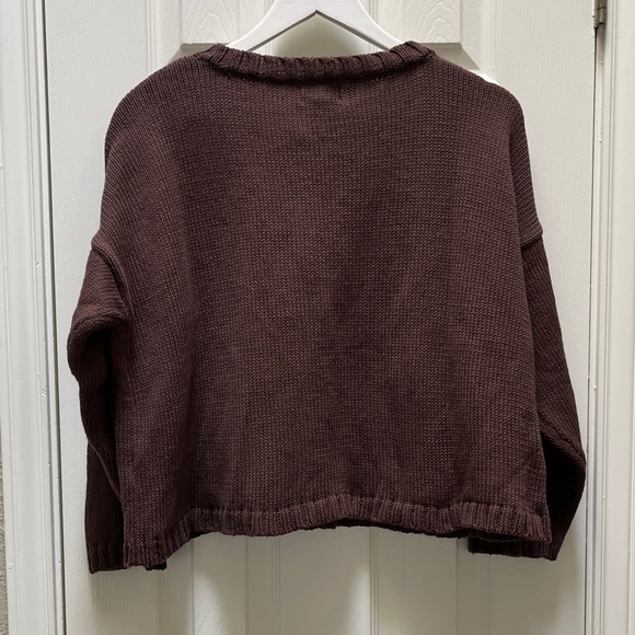 Honest cotton Louisa cotton cardigan Brown Knit Sweater - OS - Picture 7 of 9
